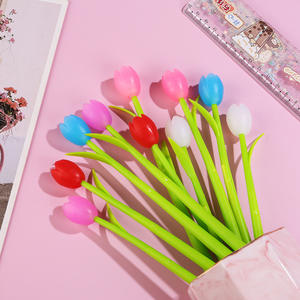 Bolígrafo de diseño creativo de flor de tulipán simulado con estilo floral único para estudiantes escritura diaria y uso de oficina para firmas - Product Image 1