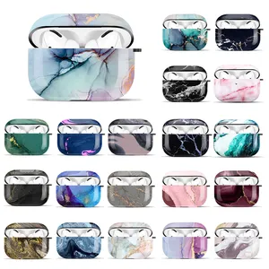 Custom Print Logo Glossy Marble IMD Tpu Earphone Case For Apple Airpods 1 /2 pro Silicone protector For Airpods 3 case cover