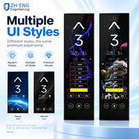 Panneau d'affichage tactile intelligent et moderne pour ascenseur, écran LCD HD, commande COP, interface utilisateur personnalisable pour ascenseur de passagers, utilisation hôtelière, pièces d'ascenseur