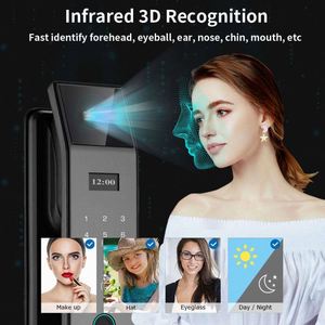 Tuya 3D <strong>Face</strong> &amp; Palm Vein <strong>Recognition</strong> Smart Lock Automatic Biometric Lock with <strong>Camera</strong> Fingerprint - Product Image 4