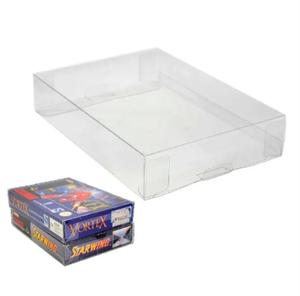 غطاء حماية بلاستيكي شفاف من البولي إيثيلين تيريفثالات لبطاقة ذاكرة SNES N64 - Product Image 1