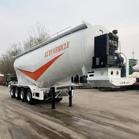 Semi-remorque citerne à poudre de 40 mètres cubes pour l'exportation, camion-citerne à ciment en vrac, semi-remorque de transport de matériaux en poudre et granulaires