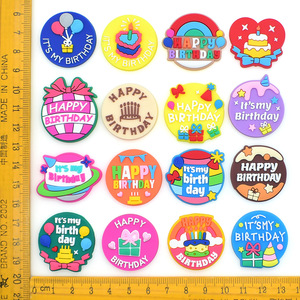 Breloque de chaussure Joyeux Anniversaire en gros, cadeau promotionnel, souvenir de fête d'anniversaire, décoration de chaussure, breloque de sabot d'anniversaire - Product Image 6