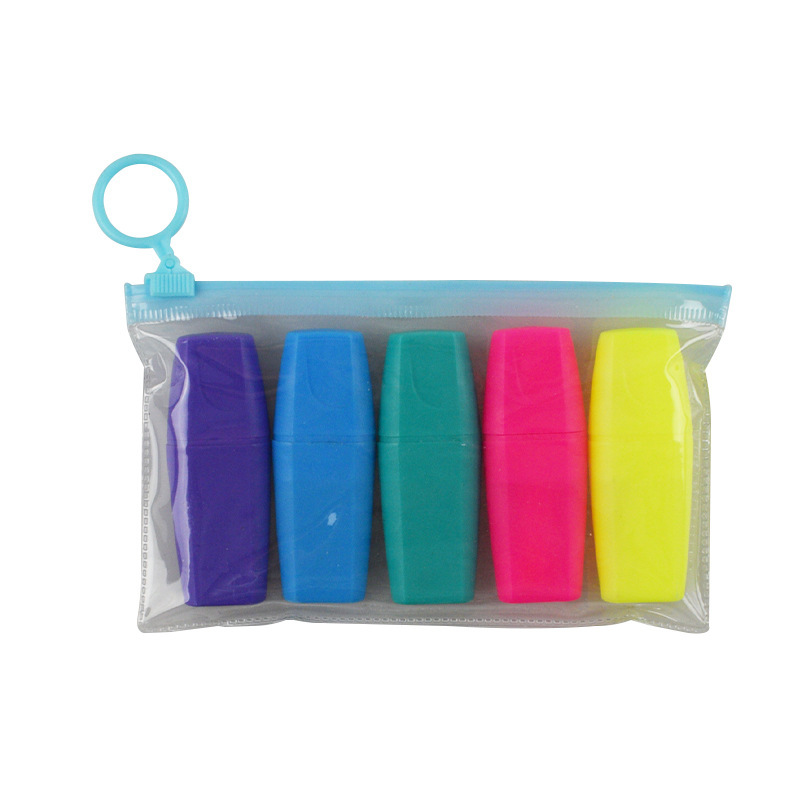 Mini Light-Colored Children's Highlighters Student Daily Markers High-Value Art Learning Colored Pens