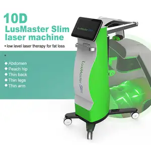 Fábrica Ar Refrigeração 532nm Laser Verde Muscle Estimulação Equipamento Fat Remoção 10D Laser Máquina De Emagrecimento Para Chin