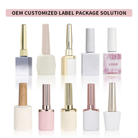 Vernis à ongles gel crémeux effet pudding 15ml 16 couleurs Nude laiteux Gel de construction UV LED Soak Off Salon OEM Vente en gros