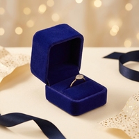 Samt-Schmuckbox Geschenkverpackung für Ring, Ohrringe, Halskette, Armband, Anhänger mit Individuellem Logo Großhandel