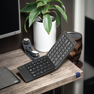 접이식 키보드 BK06 접이식 블루투스 키보드 인체공학적 디자인 트라이 디바이스 연결 USB-C 충전 VN - Product Image 3