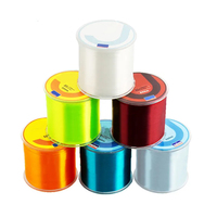 Ligne de pêche en nylon monofilament haute résistance, transparente, multicolores, PINSEN 500m, pour la pêche en rivière et en lac.