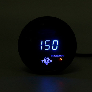 Nouveau tachymètre numérique universel 12V pour voiture avec affichage lumineux bleu, jauge de pression d'huile et de température de l'eau, garantie 3 ans - Product Image 4