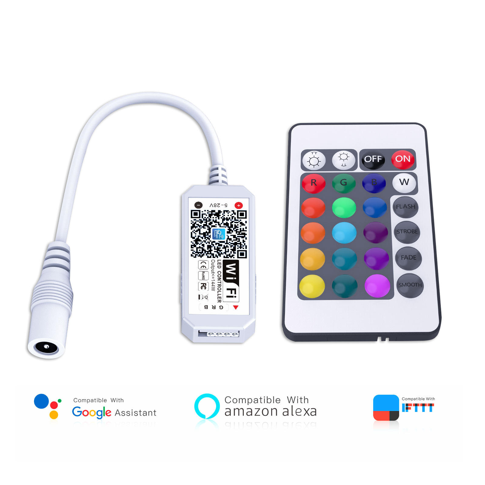 DC5-28 led wifi rgb полоса музыкальная синхронизация контроллер с 24 клавишами пульт дистанционного управления led диммер