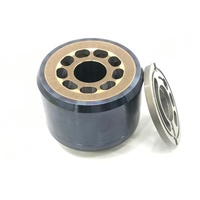 Pièces de pompe hydraulique Kawasaki K3V280 avec bloc-cylindres, plaque de soupape, ensemble piston, plaque oscillante, plaque de patin, guide-bille