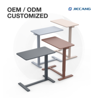 Bureau assis-debout modulaire JIECANG à hauteur réglable avec batterie à déconnexion rapide et pied unique