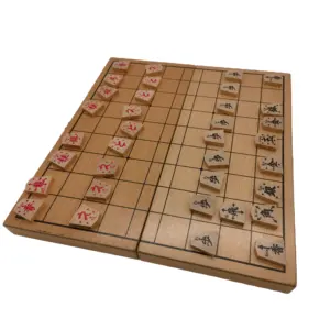Werksherstellung hochwertiges hölzernes Indoor- und Outdoor-3D-Holz-Shogi-Spiel-Set japanisches Schachbrett-Spiel-Set