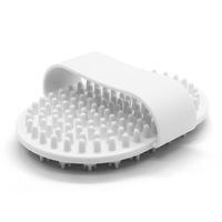 Brosse de bain pour animaux de compagnie en silicone personnalisée avec sangle de maintien et poils doux pour le toilettage, le shampoing et le massage des chiens et des chats OEM ODM