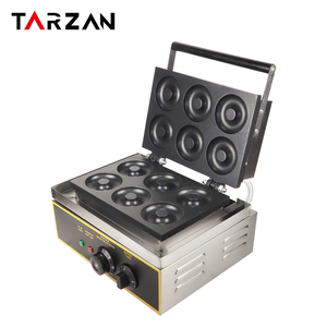 Ticari elektrikli yüksek kaliteli otomatik yapışmaz çörek makinesi 6 çörek çörek yapma çörek makinesi için ekmek tatlı dükkanı - Product Image 2