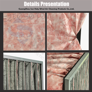 Quảng Châu shwfilter hiệu quả trung bình đa túi lọc không khí công nghiệp Bụi <span class=keywords><strong>Collector</strong></span> bộ lọc cho phòng sạch sử dụng - Product Image 2