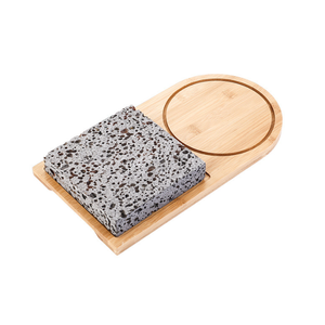 Piedra de Lava Volcánica Natural, <span class=keywords><strong>Granito</strong></span>, Estilo Coreano, Antiadherente, Ecológica, para Asar Carne, con Dispositivo de Seguridad contra Llamas para Parrilla - Product Image 4