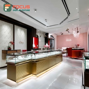 Modern Jewelry Store Fixtures Polished Surface Commercial Store Display Counter - Product Image 6