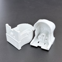Support de lampe à vis en plastique pour ampoule LED, allongé LN T8 à T5, avec base LED et ouverture de 20 mm, AC 165-265V, pour usage extérieur sécurisé