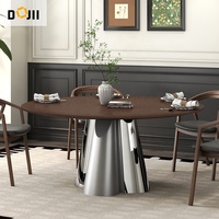 Table à manger ronde en bois massif d'acacia, plateau épais, table de cuisine moderne pour la maison, l'hôtel, le restaurant
