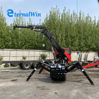 Mini-grue araignée 1t 2t 3t, grue sur chenilles électrique hydraulique, moteur importé, hauteur de levage 25m, garantie 1 an, 6000kg