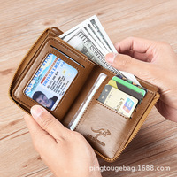 Dompet Pria PU Anti Maling dan Anti Demagnetisasi, Tempat Kartu Bergaya