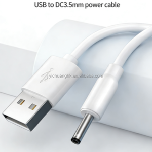 Cable USB a 3.5mm de Carga Rápida 3A, de Cobre Puro con Revestimiento de PVC, para Cepillo de Dientes Eléctrico, Lámpara de Escritorio, Linterna - 5V - Product Image 2