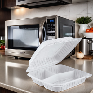 7 "8" 9 "mfpp Hộp 2 3 ngăn có thể tái chế <span class=keywords><strong>microwavable</strong></span> bao bì thực phẩm vỏ sò mfpp <span class=keywords><strong>container</strong></span> thực phẩm với bản lề Nắp - Product Image 2