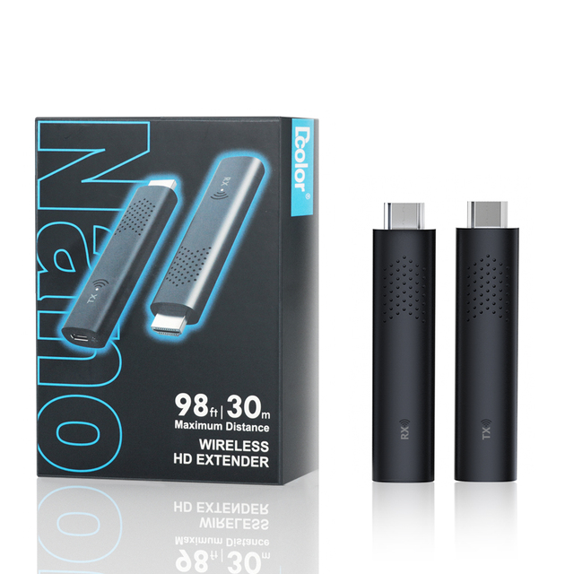 4K 2.4G WiFi Display Adapter Dongle Compatible with IOS Android Wireless HD-MI Transmitter and Receiver