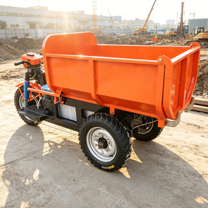 Tricycle électrique de transport de marchandises, capacité de charge de 1 tonne, <span class=keywords><strong>moteur</strong></span> 48V 1100W, benne hydraulique pour le transport de matériaux de construction et de béton dans les mines - Product Image 3