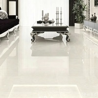 Carreaux de sol en porcelaine polie 800x800mm, finition polycristalline jaune et blanc, carreaux d'intérieur durables, style moderne minimaliste