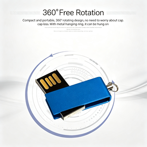 Nueva Memoria USB 2.0 Metálica Compacta Mini con Clip Giratorio, de 2GB-64GB, con 1 Año de Garantía, Ideal para Regalos Empresariales y de Oficina, Venta al Por Mayor - Product Image 4