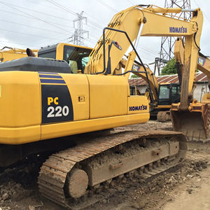 Excavatrice lourde Komatsu PC220 d'occasion à vendre, 22 tonnes, haute qualité, chenilles, rétro-excavatrice komatsu Pc220 - Product Image 1
