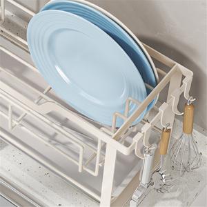 Porta Toallas de Cocina Moderno de Acero Inoxidable, Impermeable, Doble Nivel, Rectangular, Estrecho, para Encimera - Product Image 4