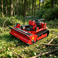 Tondeuse à gazon autopropulsée SHANNENG R100 1m, robot tondeuse télécommandé sur chenilles, moteur diesel Euro5 & EPA4 pour la tonte de l'herbe