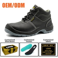 Chaussures de sécurité pour le travail minier certifiées CE S3 en cuir noir, embout en acier, anti-perforation, antistatiques, résistantes à l'huile et antidérapantes, semelle en PU pour hommes