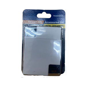 Conector de Esquina para Conductos de Cables de 2 Piezas, Blanco, 40x40 mm, Ángulo Externo de 90 Grados, Accesorios para Conductos - Product Image 2