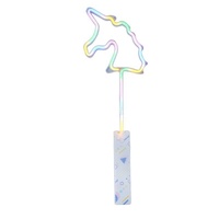Bâton lumineux LED fantaisie pour fête, avec poignée, en forme d'étoile ou de cœur, bâtonnets LED clignotants arc-en-ciel, jouet pour enfants, plastique de haute qualité