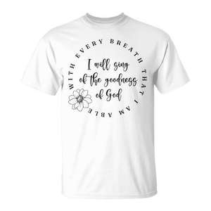 T-shirt promotionnel « Toute ma vie, la bonté de Dieu, fidèle » - Product Image 2