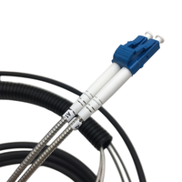 Câble optique assemblé DLC/UPC vers DLC/UPC monomode 2 fibres GYFJH-2G.657A2 blindé LSZH 70m