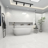 Carreaux muraux lumineux pour salle de bain et cuisine 400x800, carreaux en céramique gris, carreaux muraux pour salle de bain, carreaux muraux intérieurs blanc pur