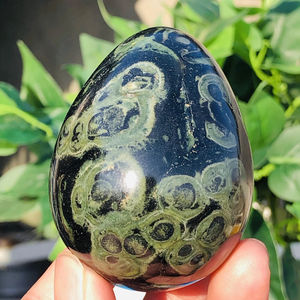 Huevos de Jaspe Kambaba al por Mayor de Alta Calidad, Esferas de Cristal Verde Natural Pulido a Máquina para Decoración del Hogar y Manualidades Navideñas - Product Image 6