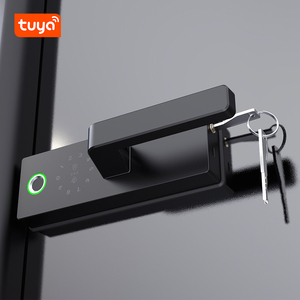 Serratura Intelligente per Porta in Vetro Tuya con Accesso Tramite Impronta Digitale e Carta, Serratura Digitale Automatica per Porte in Vetro - Product Image 4