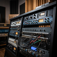 Thinuna MG-801 Mixeur de microphones automatique 8 canaux avec suppression intelligente des effets de porte et de réverbération pour salle de conférence, studio
