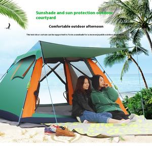 Tente de camping Oxford à double couche pour 3 à 4 personnes, quatre saisons, portable, à ouverture rapide, pour la pêche et les aventures en plein air - Product Image 2