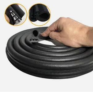 Universal Flexible EPDM Auto Car Door Window Edge Trim Guard Protection U shape Rubber Seal Weather Strip For Trunk Hood