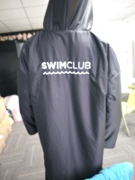 Veste imperméable personnalisée à manches longues, parka de bain, robe de surf avec doublure intérieure en polaire, parka de bain