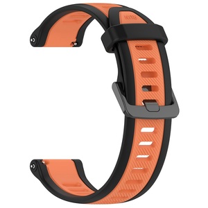 <span class=keywords><strong>Correa</strong></span> de silicona bicolor para <span class=keywords><strong>reloj</strong></span> <span class=keywords><strong>Garmin</strong></span> Forerunner 165 265 255 Vivoactive 3 4 5 <span class=keywords><strong>Venu</strong></span> 2 <span class=keywords><strong>SQ</strong></span> 3 3S de 18mm, 20mm y 22mm - Product Image 4