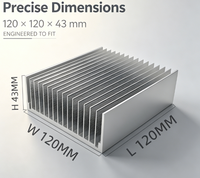 Plaque de profil de dissipateur thermique en alliage d'aluminium usinée/foretée CNC sur mesure, extrusion d'aluminium monobloc pour le refroidissement des LED